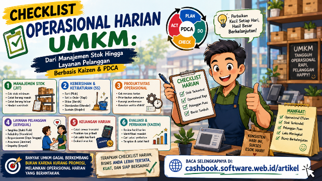Checklist Operasional Harian UMKM - CASHBOOK