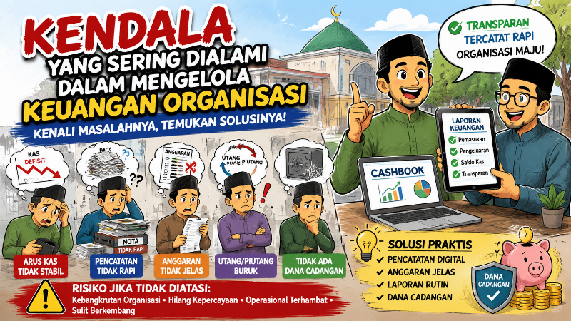Kendala yang Sering Dialami dalam Mengelola Keuangan Organisasi