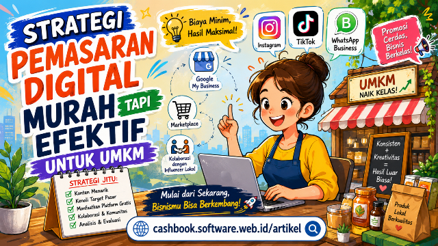 Strategi Pemasaran Digital Murah tapi Efektif untuk UMKM - CASHBOOK