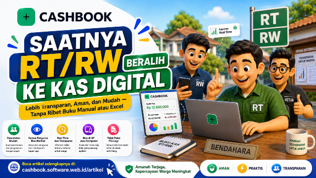 Pencatatan Kas Digital untuk RT RW - CASHBOOK