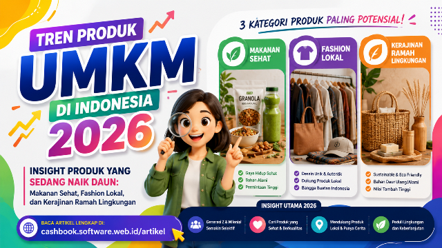 Tren Produk UMKM di Indonesia 2026 - CASHBOOK